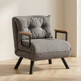 Slaapfauteuil Sando Licht Grijs sfeerfoto in modern interieur