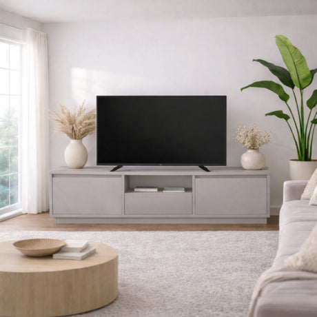 Meuble TV Grise Mélamine Flare 42x160x29,5 cm 