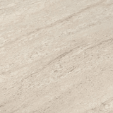 Petite table à manger noyer avec mélamine effet travertin – 110 cm – avec espace de rangement – Kara