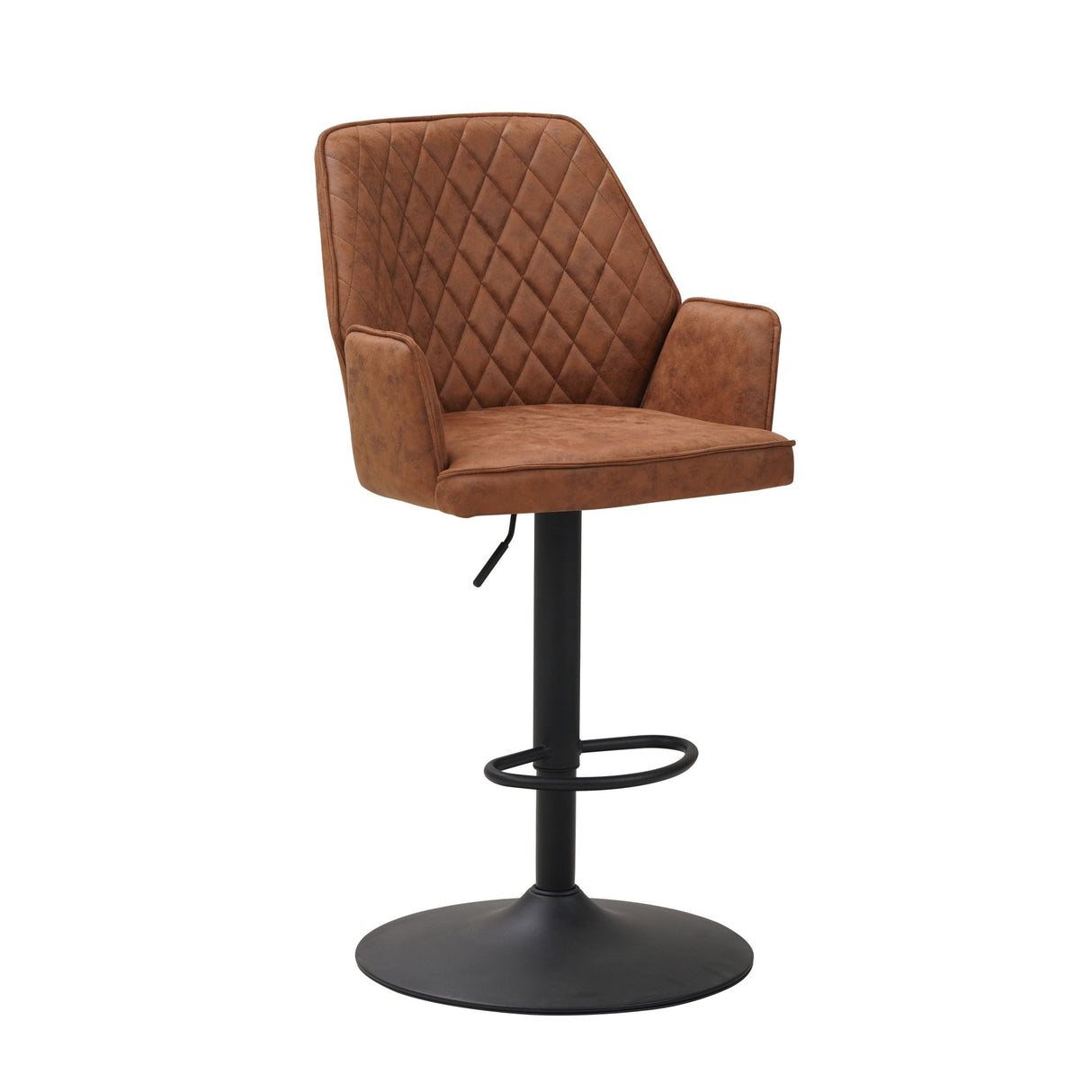 Novan Tabouret De Bar Industriel Marron