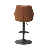 Novan Tabouret De Bar Industriel Marron