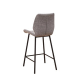 Beau Tabouret De Bar Industriel Chenille Gris