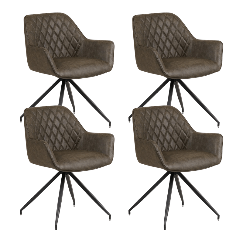 Gian Chaise Salle À Manger Industrielle Vert