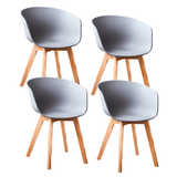Chaise de salle à manger scandinave Herning gris