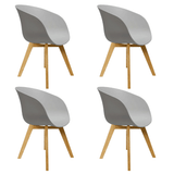 Chaise de salle à manger scandinave Herning gris