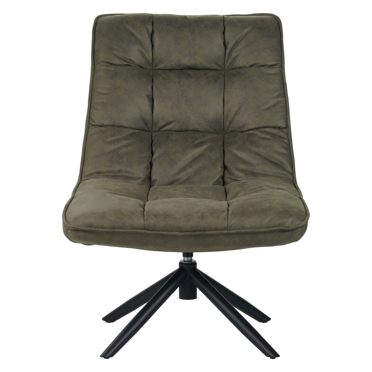 Fauteuil pivotant Yuki eco leather green