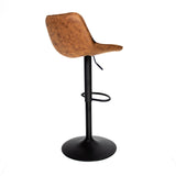 Tabouret de bar Reece eco cuir cognac