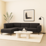 Fabric de canapé d'angle industriel Anthracite Vérone gauche