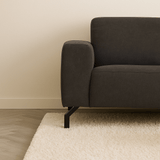 Fabric de canapé d'angle industriel Anthracite Vérone à droite