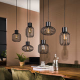 Lampe suspendue Luise DH Intérieur Charbon LxlxH 143x28x24 Métal Ambiance photo vue de face