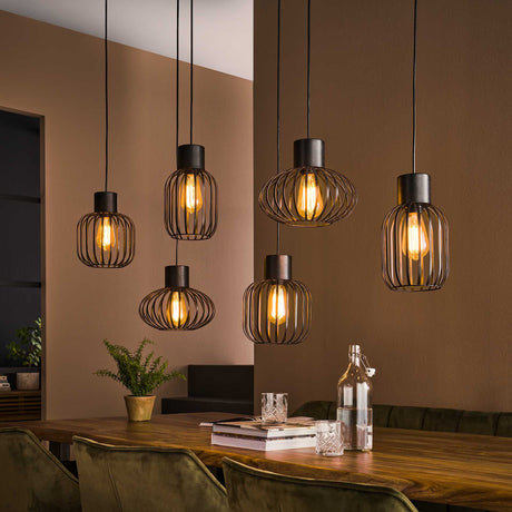 Lampe suspendue Luise DH Intérieur Charbon LxlxH 143x28x24 Métal Photo d'ambiance en situation