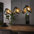 Lampe suspendue Otan DH Intérieur Charbon LxlxH 125x43x20 Métal Photo d'ambiance vue de face diagonale