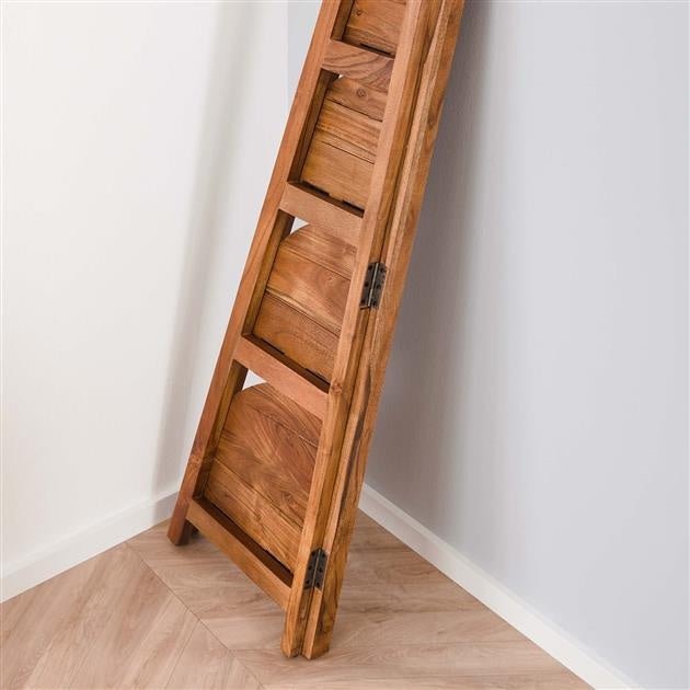 Etagère d'angle Jess DH Intérieur Acacia LxlxH 135x50x12 Bois d'acacia Photo d'ambiance en situation