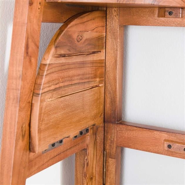 Etagère d'angle Jess DH Intérieur Acacia LxlxH 135x50x12 Bois d'acacia Détail photo d'ambiance