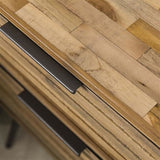 Table de chevet Sven DH Intérieur Patiné LxlxH 64x49x34 Teck Atmosphère détail photo