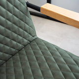 Fauteuil Lars Dimehouse Groen LxBxH 68x64x39 Kunstleer Sfeerfoto detail