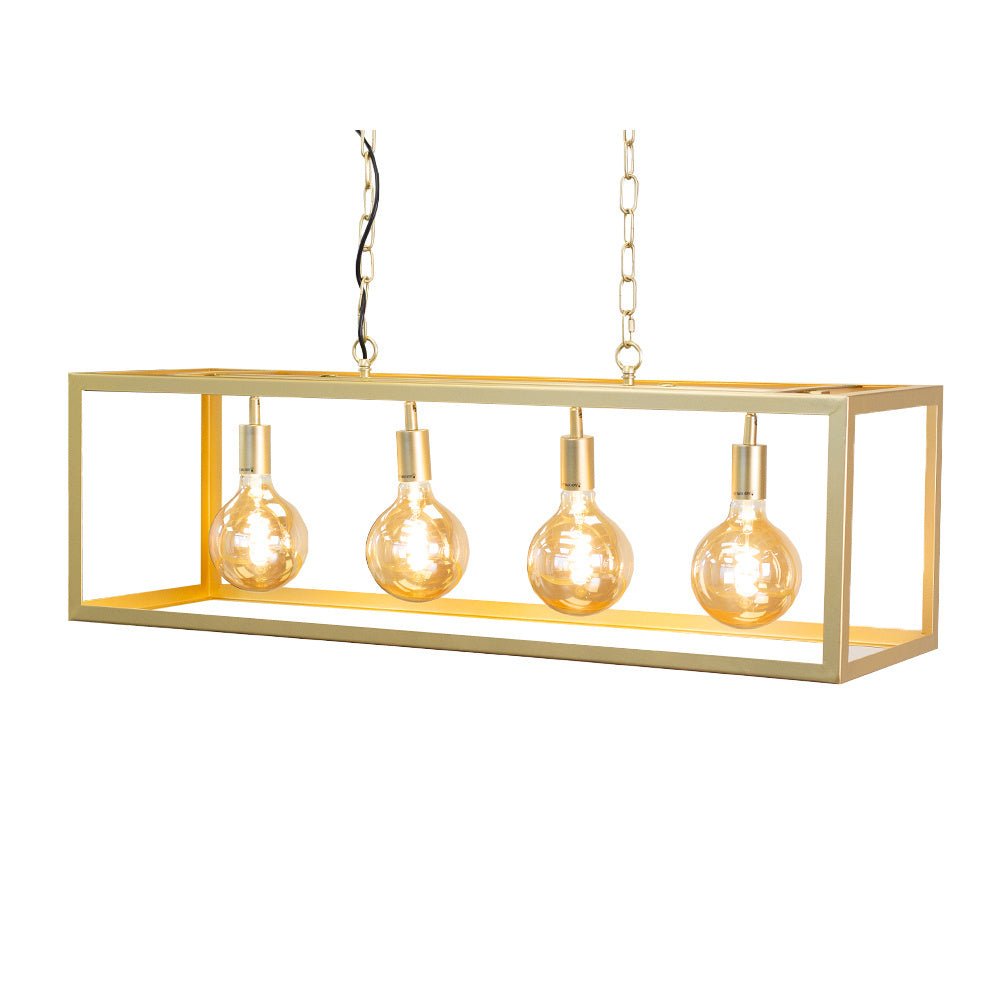 Hanglamp Aiden Dimehouse Goud LxBxH 105x41x36 Metaal Witfoto schuin vooraanzicht