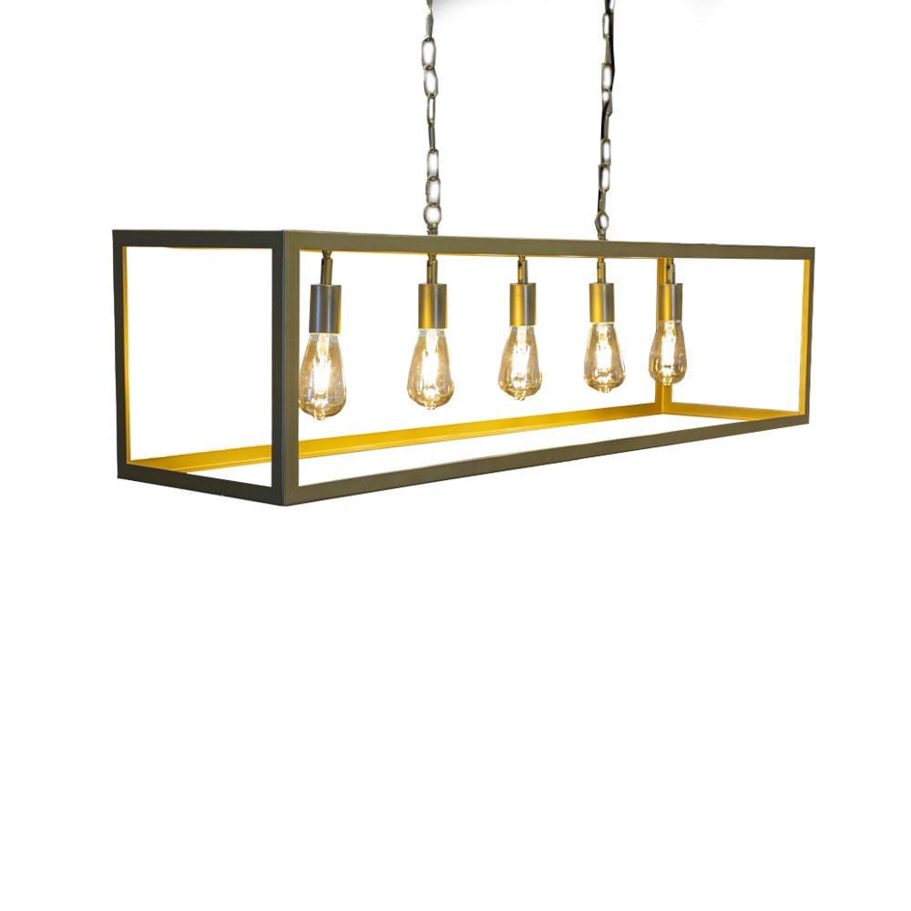 Hanglamp Aiden Dimehouse Goud LxBxH 126x41x37 Metaal Witfoto schuin vooraanzicht