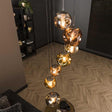 Lampe suspendue Ada DH Intérieur Argent LxlxH 71x60x57 Argent Photo d'ambiance vue de face diagonale