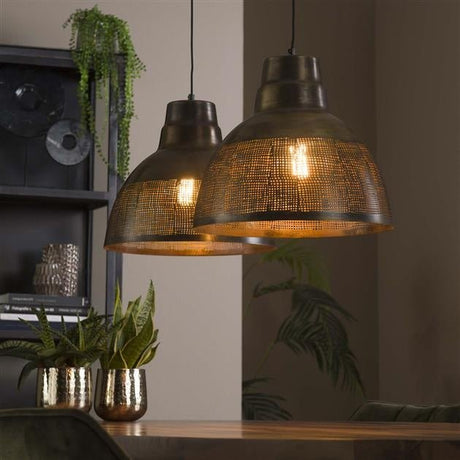 Lampe à suspension Luisa DH Intérieur Bronze LxlxH 79x42x37 Bronze Photo d'ambiance vue de face diagonale