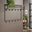 Porte-manteau Daya DH Intérieur Saja LxlxH 106x87x37 Saja bois Photo d'ambiance vue latérale