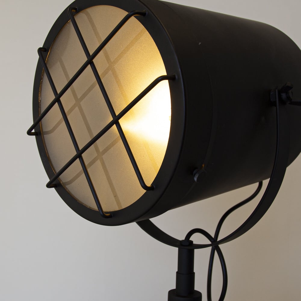 Vloerlamp Pesaro Dimehouse Zwart LxBxH 135x30x29 Metaal Sfeerfoto detail