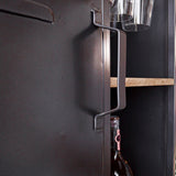 Cave à vin Néron Dimehouse Marron LxlxH 183x72x42 Bois de manguier Détail de la photo d'ambiance