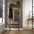 Porte-manteau Karl DH Intérieur Acacia LxlxH 182x70x35 Bois d'acacia Photo d'ambiance vue de face