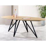 Table à manger Miami DH Intérieur Marron Bois de manguier Photo d'ambiance vue de face