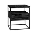Table d'appoint Ruby DH Intérieur Noir Blanc photo vue de face en diagonale