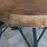 Table à manger Lennon Dimehouse Marron LxlxH 203x110x10 Bois de manguier Détail de la photo d'ambiance