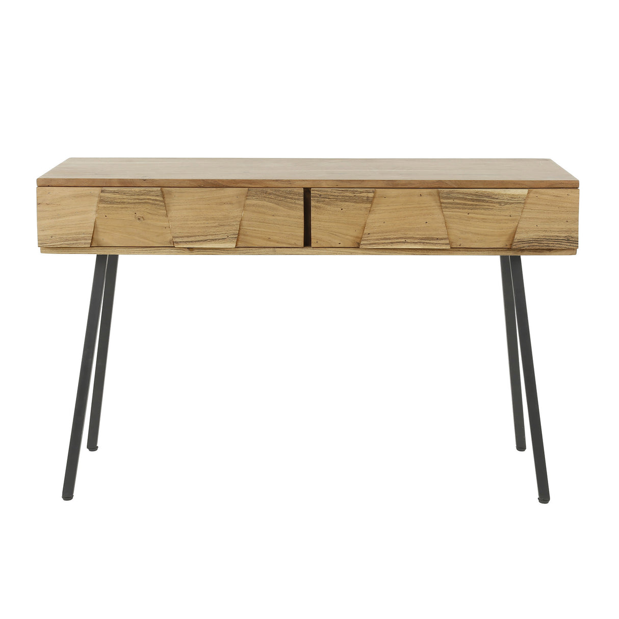 Coiffeuse Alisa DH Intérieur Acacia LxlxH 125x46x23 Bois d'acacia Blanc photo vue de face