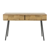Coiffeuse Alisa DH Intérieur Acacia LxlxH 125x46x23 Bois d'acacia Blanc photo vue de face