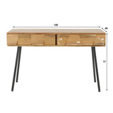 Coiffeuse Alisa DH Intérieur Acacia LxlxH 125x46x23 Bois d'acacia Blanc photo indication de taille