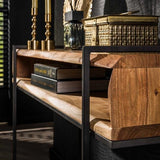 Coiffeuse Jojo DH Intérieur Acacia LxlxH 116x41x28 Bois d'acacia Détail photo d'ambiance