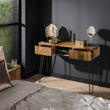 Coiffeuse Maria DH Interior Mango LxlxH 116x47x29 Bois de manguier Photo d'ambiance vue de face diagonale