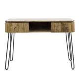 Coiffeuse Maria DH Interior Mango LxlxH 116x47x29 Bois de manguier Photo blanche vue de face