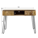 Coiffeuse Maria DH Interior Mango LxlxH 116x47x29 Bois de manguier Indication de la taille de la photo blanche
