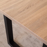 Tafelblad Lenzo Robson Oak Dimehouse Bruin LxBxH 162x83x7 Melamine Sfeerfoto detail