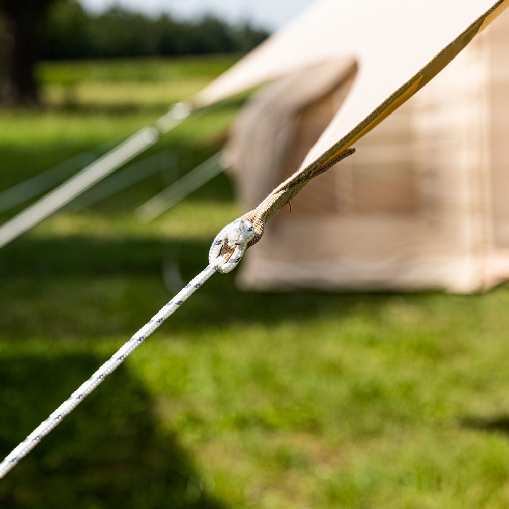 Luifel Tarp katoen beige 420x420x240 cm Dimehouse Beige LxBxH 66x16x14 Katoen Sfeerfoto anders