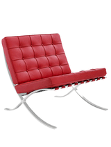 Fauteuil Expo premium leer Dimehouse Rood LxBxH 80x78x78 Runderleer Witfoto schuin vooraanzicht