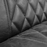 Fauteuil Peter Dimehouse Antraciet LxBxH 68x62x45 Kunstleer Sfeerfoto detail