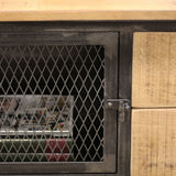 Buffet Bryce Dimehouse Marron LxlxH 153x80x40 Bois de manguier Détail de la photo d'ambiance