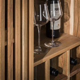 Cave à vin Monja DH Intérieur Acacia LxlxH 130x88x52 Bois d'acacia Détail photo d'ambiance
