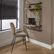 Bureau Naomi DH Intérieur Acacia LxlxH 104x70x20 Bois d'acacia Photo d'ambiance vue de face diagonale